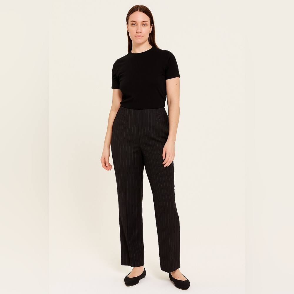 Emporio Armani Women’s Pinstripe Straight Leg Pants